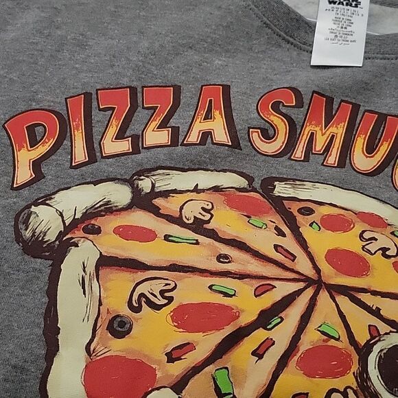Star Wars Disney Parks Pizza Smuggler Sweatshirt Gray Excellent Large - Picture 4 of 6